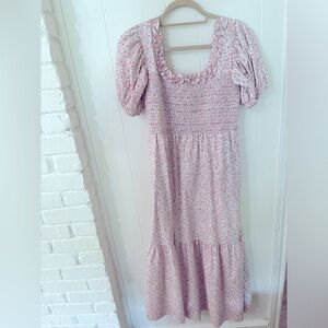 Dondolo pink floral dress size medium